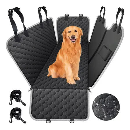 Capa para assento de carro para cães e gatos Mancro 6009 cor preta
