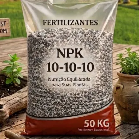Embalagem de 50kg de adubo fertilizante 10-10-10