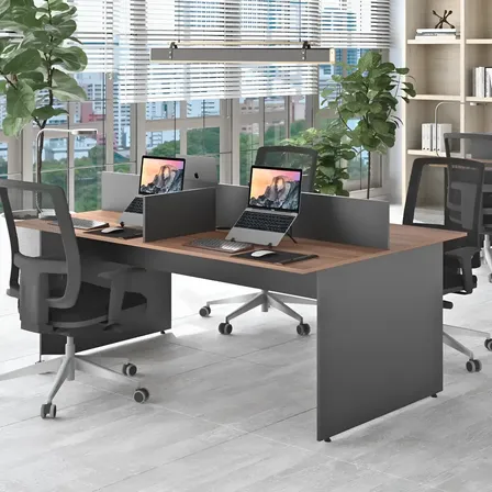 Mesa Escritório Plataforma 4 Lugares 1.80x1,20 Málaga/preto