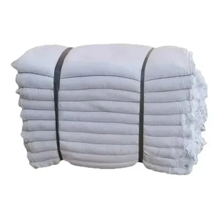 Pano de chão alvejado saco duplo branco kit 50 peças