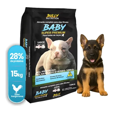 Ração Filhote Pastor Alemão Baby Super Premium 15kg | Saude