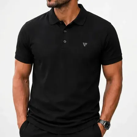Camisa Gola Polo Masculina Voker Piquet Algodão