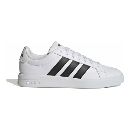 Tênis Masculino Grand Court Base 3.0 adidas Ftwwht/cblack/ftwwht Liso 43 Br