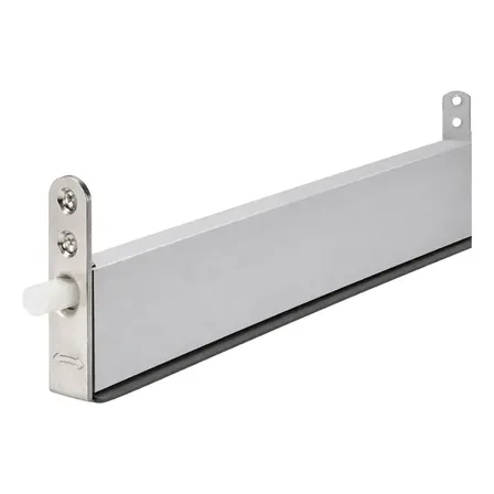 Veda Porta Automático 1500mm P/ Portas De Alumínio E Madeira Prateado