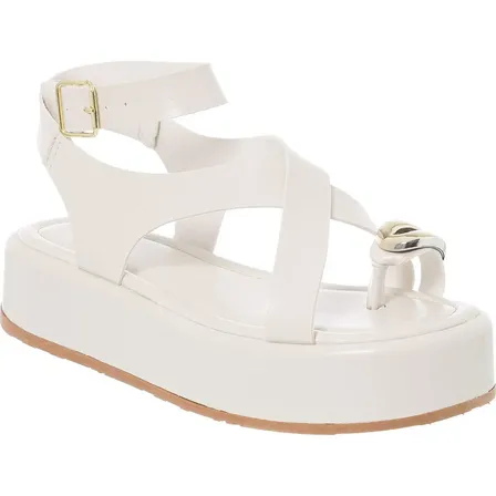 Sandália Feminina Tiras Cruzadas Flatform Donna Santa