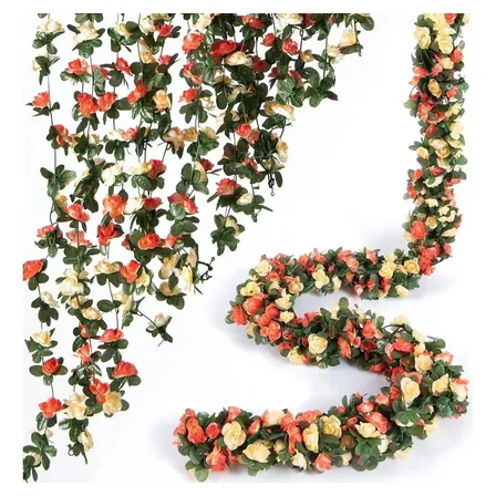 Corrente Rosas Artificiais 2 Metros 16 Flores Qualidade