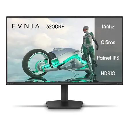 Monitor Gamer Philips Evnia 24 Ips 144hz 0,5ms Full Hd Preto