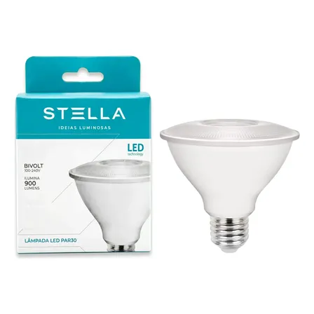 Kit 10 Lâmpada Led Par30 Stella 9w 900lm Sth9030