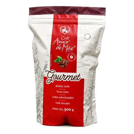 Café Gourmet Em Grãos 500g 100% Arábica Especial Torra Clara