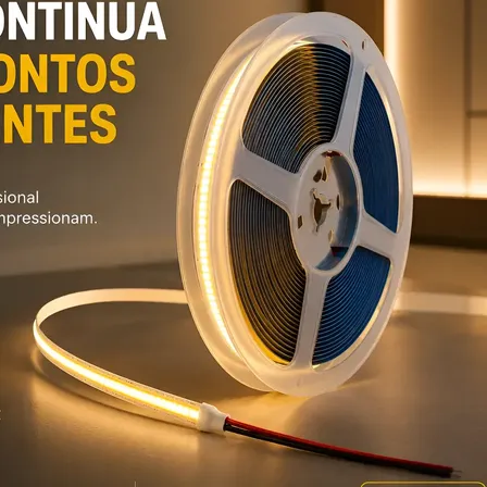 Fita LED COB de 10 metros com 320 LEDs por metro