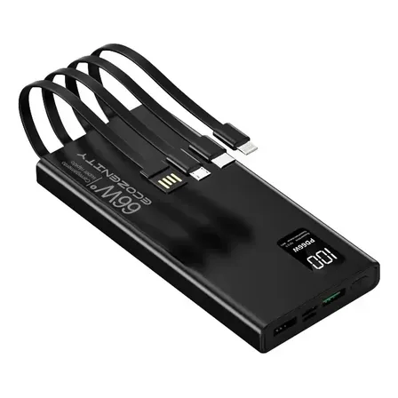 Carregador Portátil Power Bank 66w 20000mah Rápido Celular