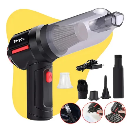 Aspirador De Pó Mini Soprador 3em1 Usb 1 Refil Portátil Recarregável Marca RHYDE