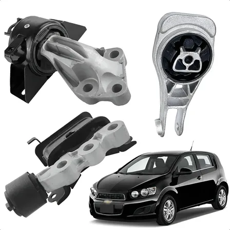 Kit 3 Coxim Motor E Cambio Sonic 2012 2013 2014 Automático