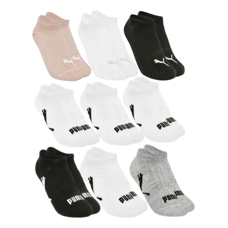 Kit 9x Pares Meia Sapatilha Feminina Algodão Original Puma