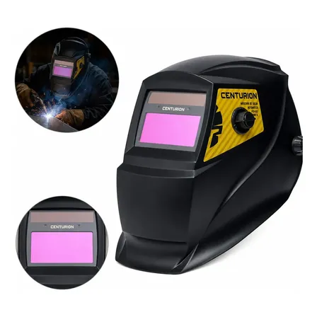 Máscara De Solda Automática True Color Solar Com Bateria De Lítio DIN 9-13 TIG MIG MMA Profissional Centurion