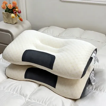 Travesseiro Ergonômico 3d Massage Spa Favo De Algodão Branco