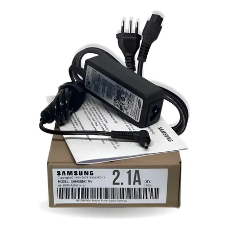 Fonte Carregador Samsung NP550XDA-KF2BR AD-4019B na cor preta