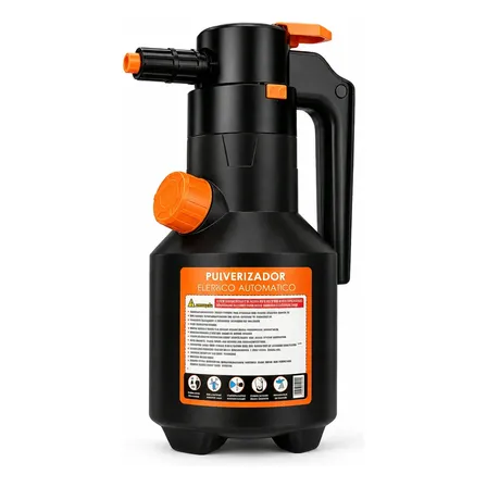 Pulverizador Elétrico Espuma 2l Multiuso Carro Casa Jardim Preto