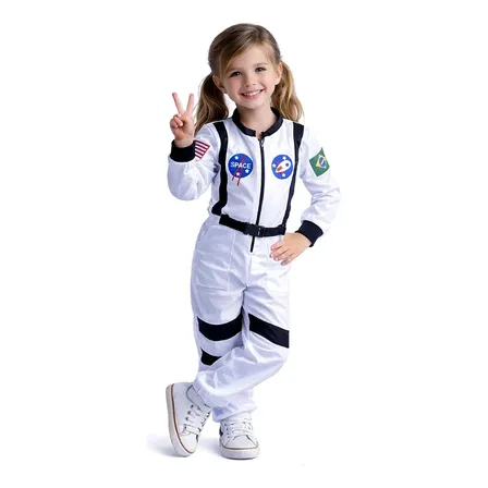 Fantasia de astronauta infantil para menina
