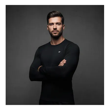 Camiseta térmica masculina segunda pele com proteção UV50+