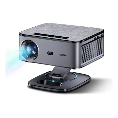 Projetor Xiwbsy Led 1500 Ansi Wi-fi 8k Portátil Android 12.0 Cinza-escuro