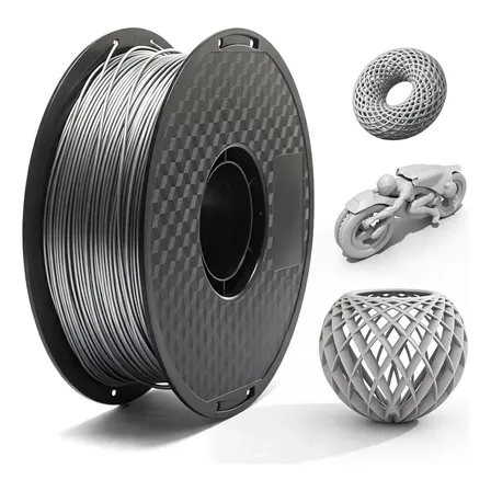 1 Kg De Fio Petg De Alta Qualidade Para Impressão 3d 1,75 Mm Cinza-escuro
