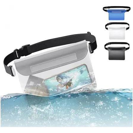 3 Bolsas Pochete A Prova Dagua Celular Impermeável Ajustável