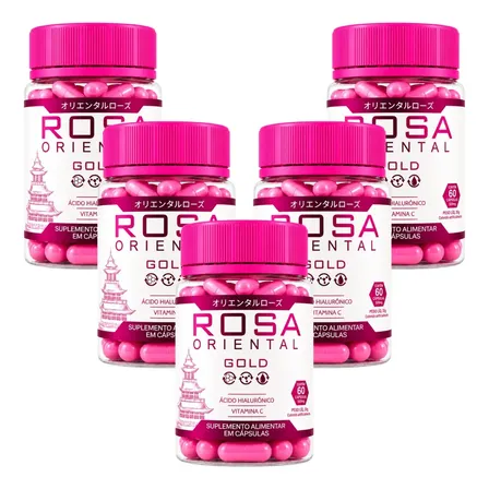 5 Rosa Oriental Original Colageno 60 Capsula Premium Oficial Colageno Rosa Oriental Oficial