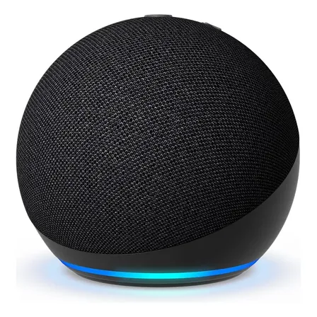 Echo Dot 5ª Geração Amazon Preto Alexa Assistente Virtual Wi‑Fi Bluetooth