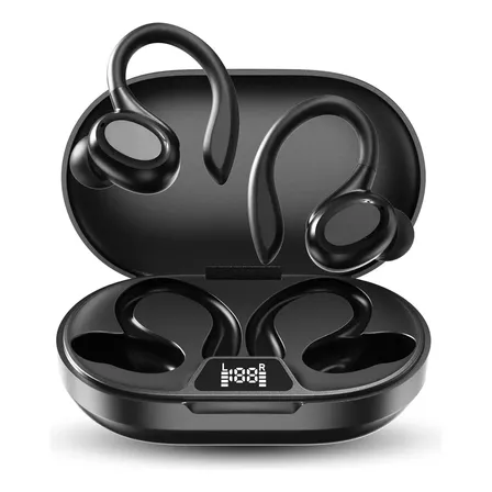 Fone de Ouvido JSKJ RAP-SP66 Bluetooth TWS Sem Fio Esportivo Preto