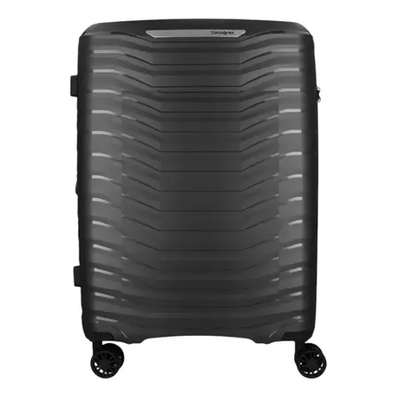 Mala de Viagem Grande Samsonite Bon X Preta Rígida com 8 Rodas Giratórias 360° Cadeado TSA