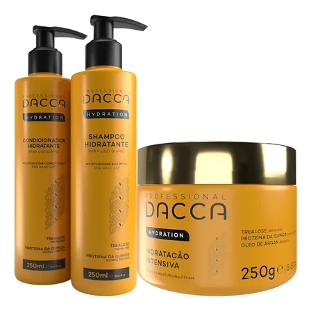 Kit Shampoo Condicionador e Máscara de Hidratação