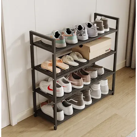 Sapateira organizador de sapatos de metal com 4 andares e 70cm de altura