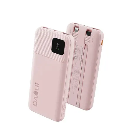 Carregador Portátil Power Bank Inova 20000mAh 22.5W Rosa