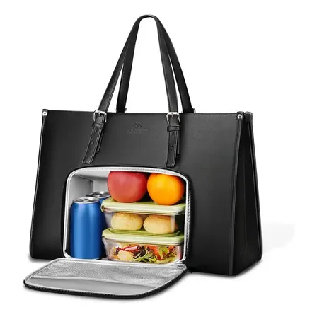 Bolsa feminina para notebook Matein 1447 na cor preto liso