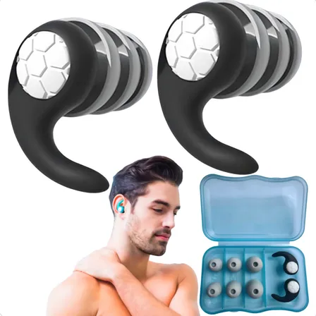 Abafador Ruído Autista Tea Tdah Sensibilidade 3 Camadas Preto