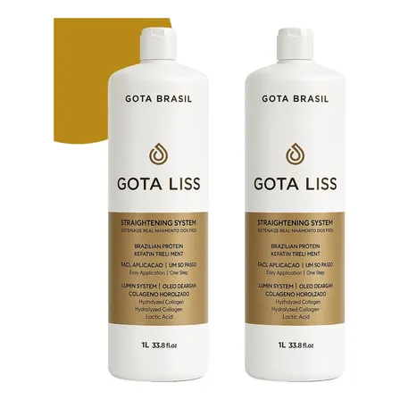 Alisamento Profissional Sem Formol Gota Lis 2l Liso Brilhoso