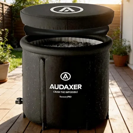 Banheira De Gelo Atleta Recovery Pro Portátil 370l Audaxer Preto