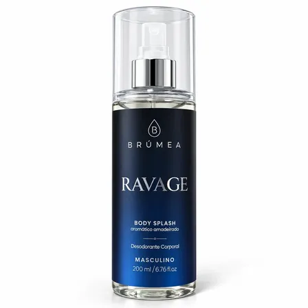 Body Splash Ravage 200ml Aromatico Amadeirado Brúmea