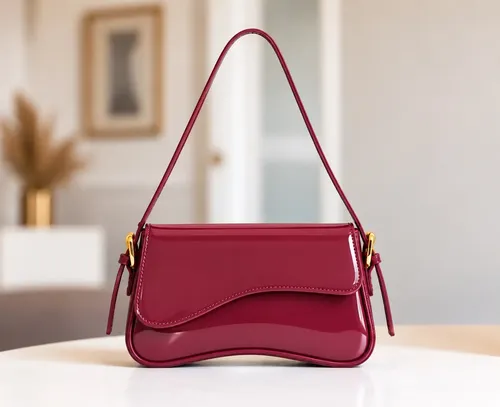 Bolsa Verniz Feminina De Ombro Ajustável Luxo