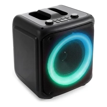Caixa De Som Bluetooth 600w Com Portátil Partybox Fm 708e Preto 5v