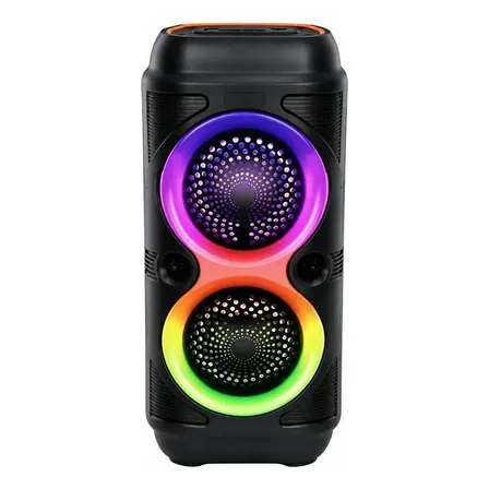 Caixa De Som Bluetooth Potente Grave 50w Rgb Tws Bivolt Preto 127/220v