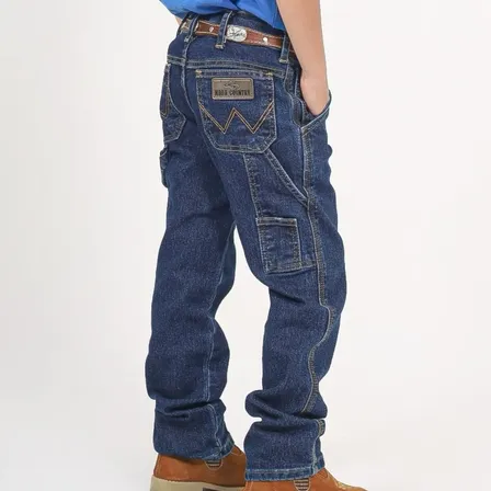 Calça Jeans Infantil Country Western Carpinteira Premium Infantil Média Country 8 Anos