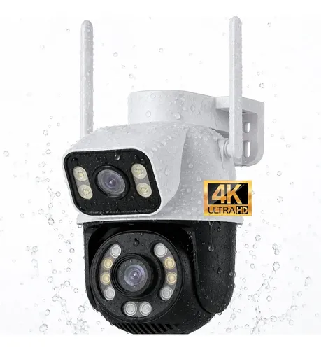 Câmera IP iCSee A28B Wi-Fi PTZ Dupla Lente 4K p/ Exterior e Interior