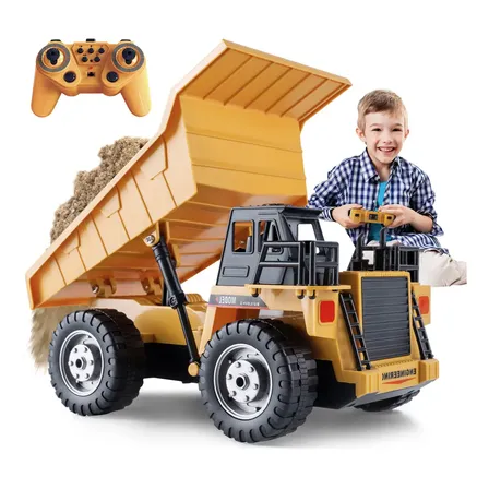 Caminhão Basculante de Controle Remoto 1:20 com 11 Canais, para Crianças