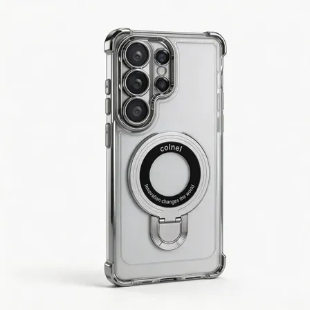 Capa Suporte Incluído Para Samsung Galaxy S25 S26 Ultra Prata Samsung Galaxy S25ultra