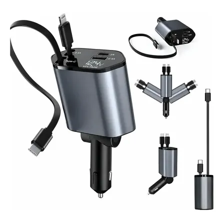 Carregador Veicular Usb 12v Para Carro Automotivo