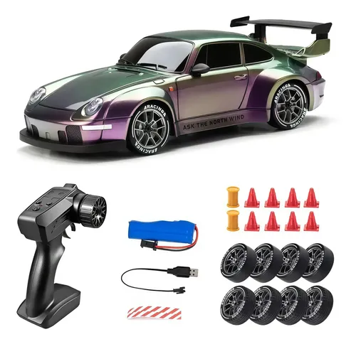 Carrinho Rc Drift 4wd Recarregável Com Controle Colorful