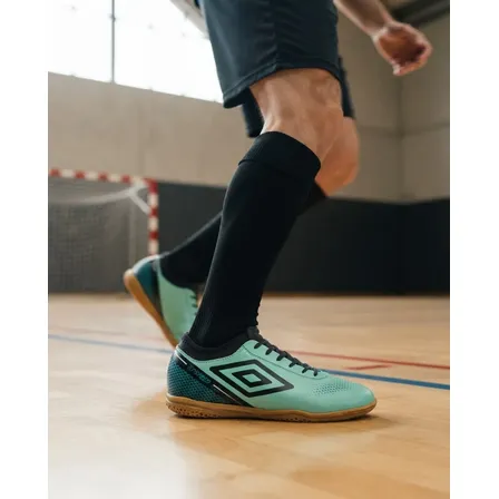 Chuteira Futsal Umbro Top Speed League Masculina Verde Água/preto/pretroleo 42