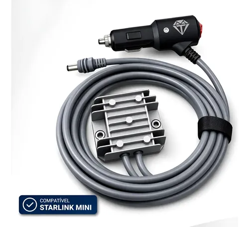 Conversor Adaptador 30v Starlink Mini 4m Energia Veicular 12v Para 30v